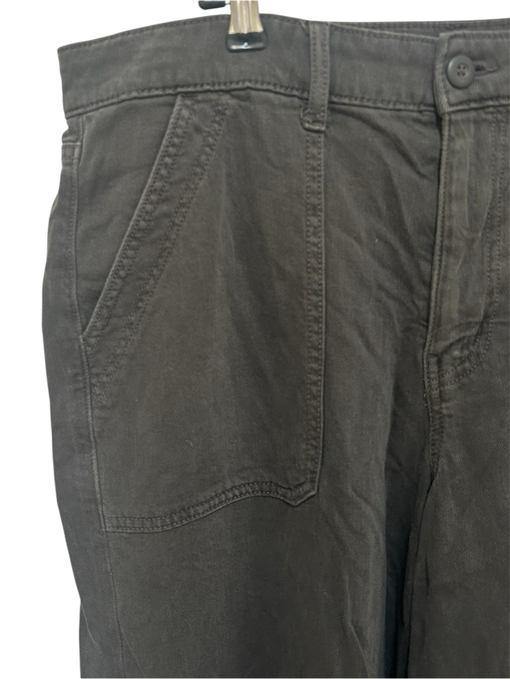 American Eagle Outfitters Wide Leg Pants in Charcoal Gray - Picture 4 of 6
